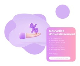 Créateur De Site Web Génial Pour Principes D'Investissement