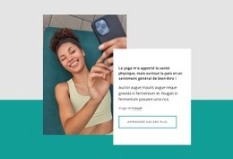 Le Yoga M'A Apporté La Santé Physique - Modèle HTML D'Une Page