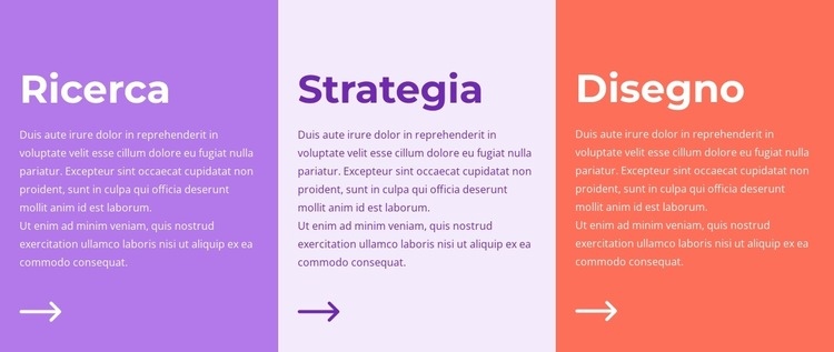 Ricerca, strategia e design Costruttore di siti web HTML