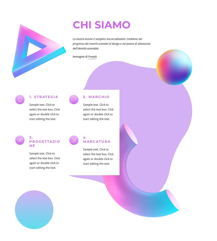 Strategia e design del marchio Modello CSS