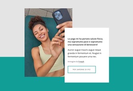 HTML5 Reattivo Per Lo Yoga Mi Ha Portato Salute Fisica