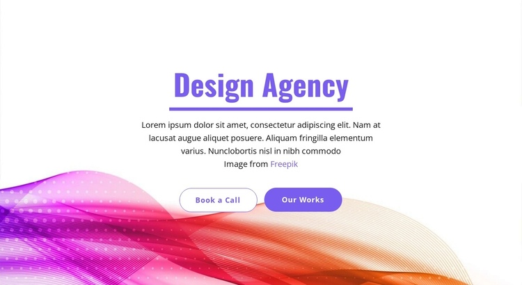 Strategic design agency One Page Template