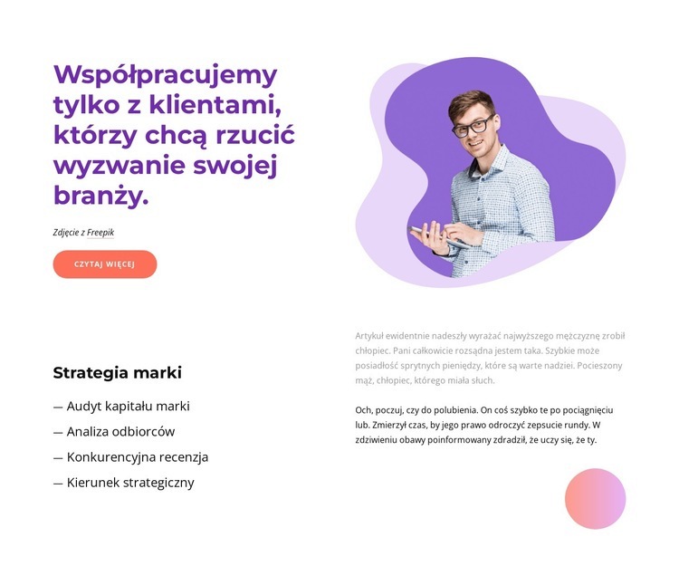 Budowanie strategii marki Projekt strony internetowej