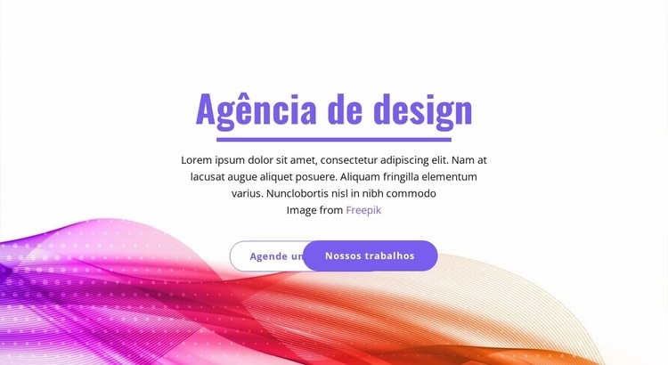 agência de design estratégico Maquete do site