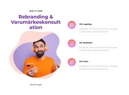 Rebranding Och Varumärkeskonsultation - Färdigt Webbplatstema