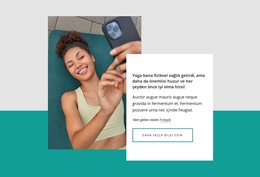 Yoga Bana Fiziksel Sağlık Getirdi - HTML Şablon Kodu