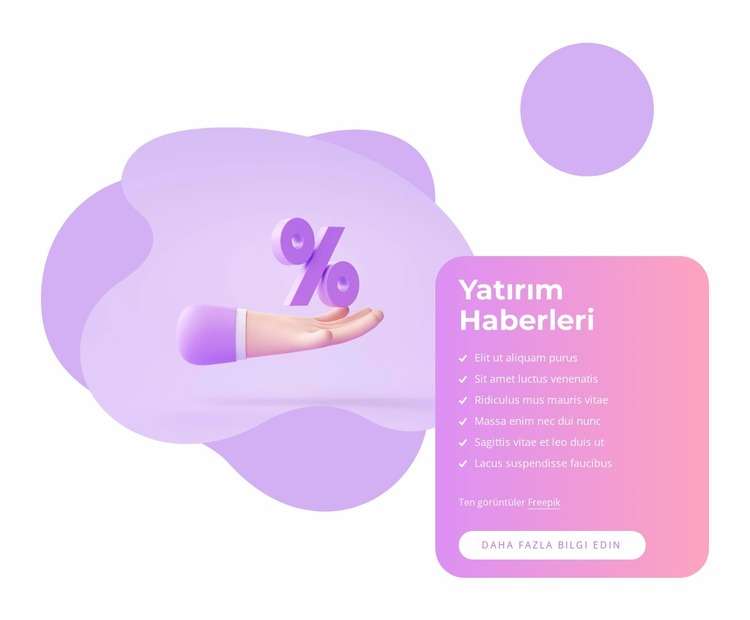 Yatırım ilkeleri Joomla Şablonu