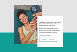 Yoga Bana Fiziksel Sağlık Getirdi Için HTML5 Duyarlı