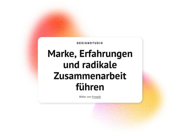 Radikale Zusammenarbeit führt Landing Page