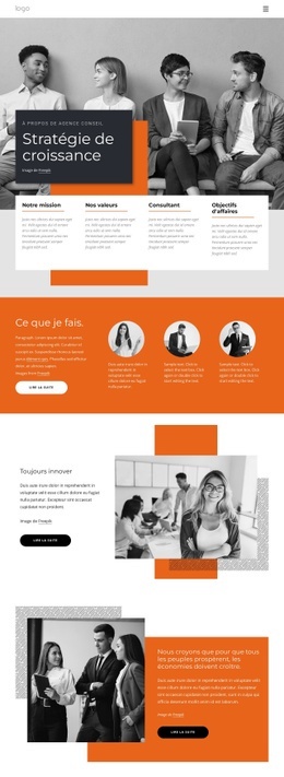 Stratégie De Croissance Pour Startups - Prototype De Site Web