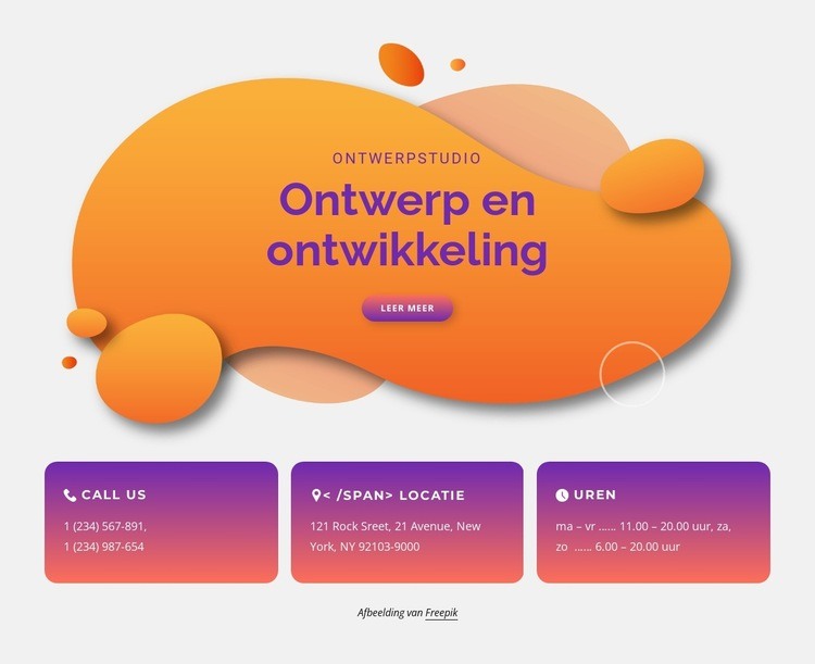 Wij bouwen merkervaringen Website Builder-sjablonen