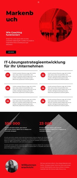 Erstellen Eines Markenbuchs Einfache CSS-Vorlage