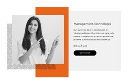 Premium-Website-Design Für Management-Technologie