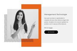 Management-Technologie - Zielseitenvorlage