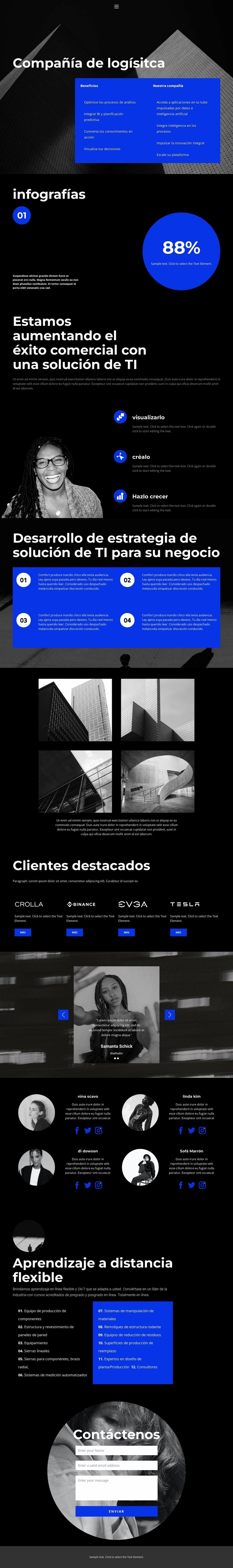 logística de suministro Diseño de páginas web