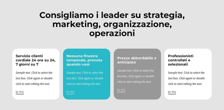 Attiviamo la leadership Modello HTML