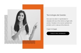 Tecnologia De Gestão - Modelo De Site De Arrastar E Soltar