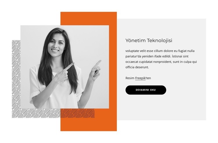 Yönetim teknolojisi HTML5 Şablonu