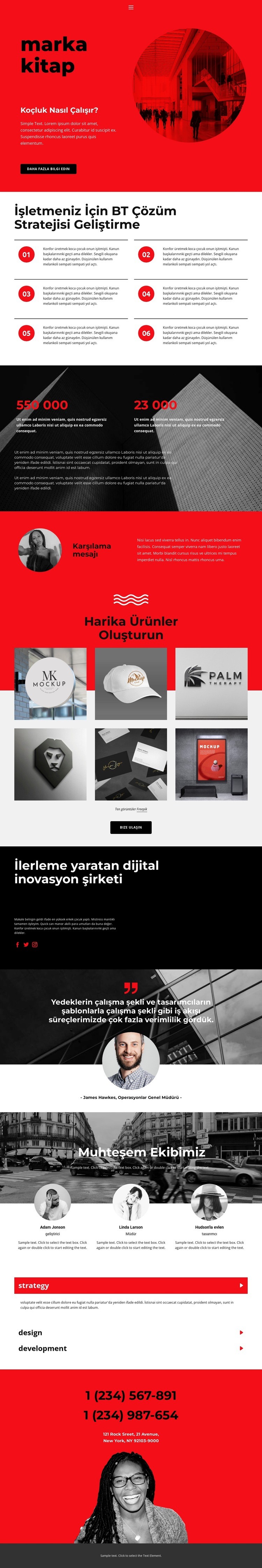 Marka kitabı oluşturmak Web sitesi tasarımı