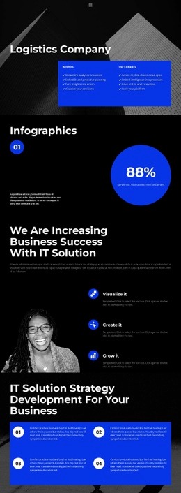 Supply Logistics Web Page Design