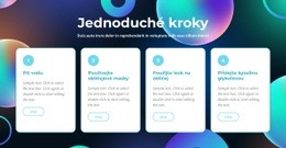 Jednoduché Kroky Šablona Vstupní Stránky