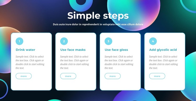 Simple steps CSS Template