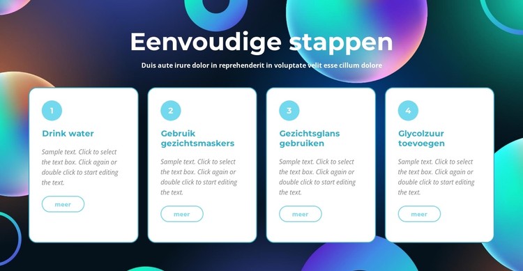 Eenvoudige stappen CSS-sjabloon