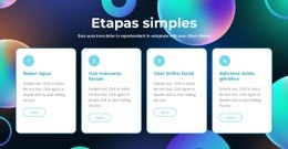 Etapas Simples - Inspiração Da Página De Destino