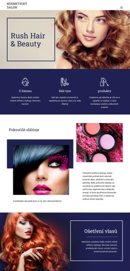 Kosmetický Salon – Prémiová Šablona