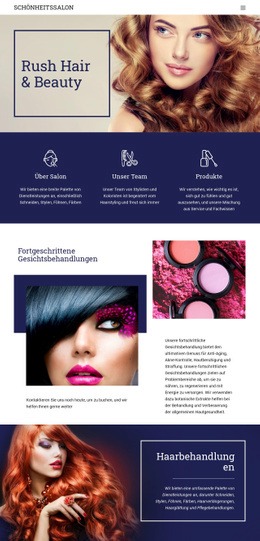 Schönheitssalon - Bestes Website-Modell