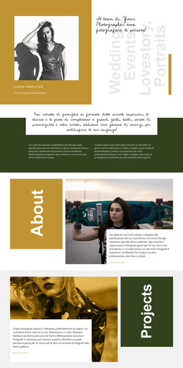 Corsi Di Fotografia Di Moda - Modello Di Pagina Di Destinazione