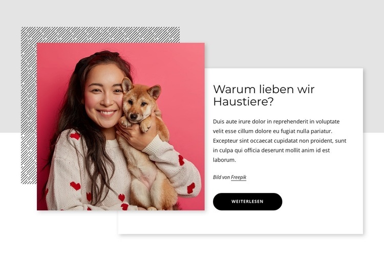 Haustierhaltung ist gut für die körperliche Gesundheit Website design