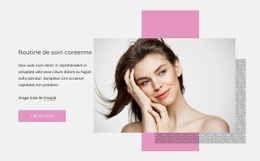 Conception De Site Web Premium Pour Soins De La Peau Coréens