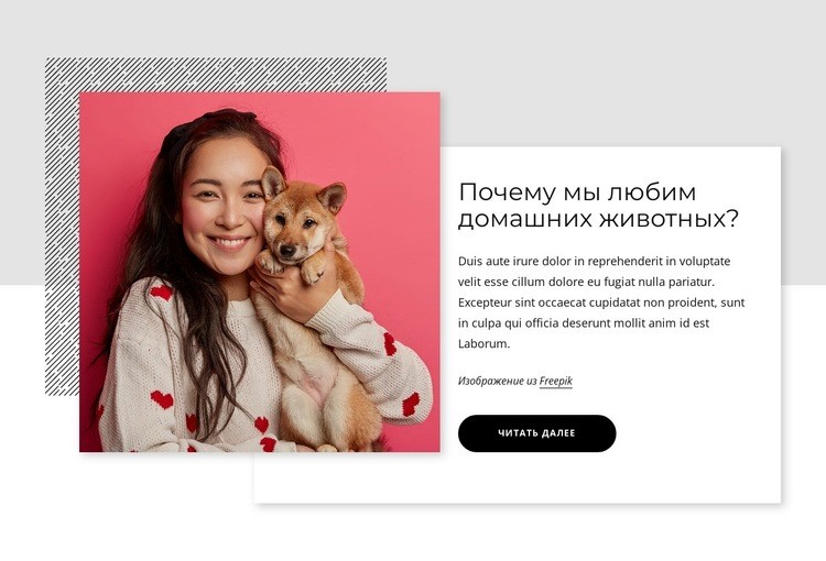 Владение домашними животными полезно для физического здоровья Шаблоны конструктора веб-сайтов