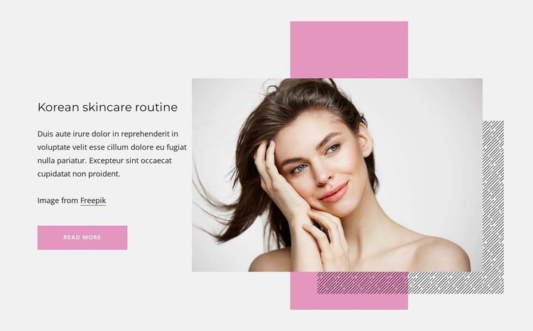 Korean skincare Website Design