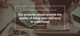 Product Quality Analytics Basic CSS Template