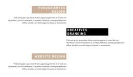 Vorteile In Textblöcken Zielseitenvorlage