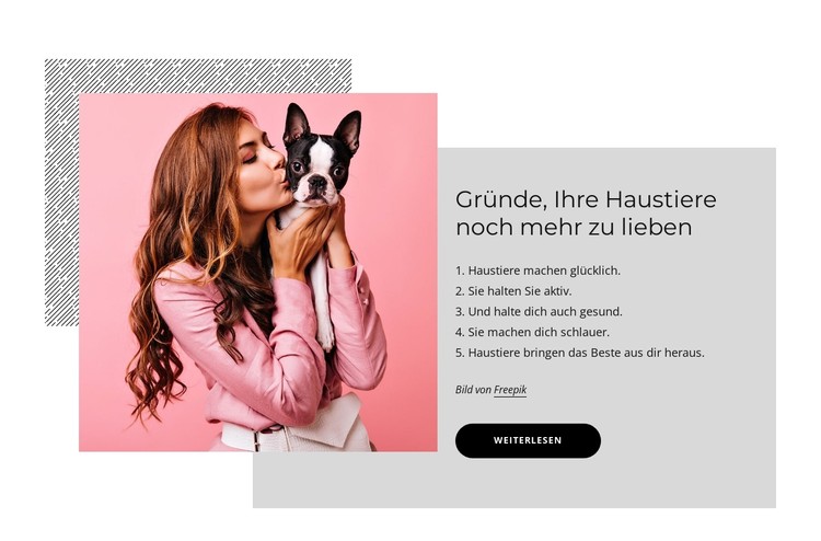 Gründe, Ihre Haustiere noch mehr zu lieben CSS-Vorlage