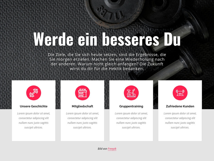 Werde ein besseres du HTML-Vorlage