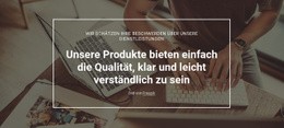 Atemberaubendes Webdesign Für Analyse Der Produktqualität