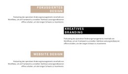 Produkt-Zielseite Für Vorteile In Textblöcken