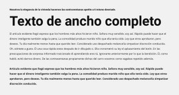 Texto De Ancho Completo