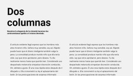 Texto En Dos Columnas Con Encabezado - HTML Ide