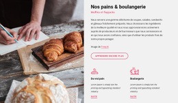 Nos Pains Et Boulangerie - Maquette De Site Web Moderne