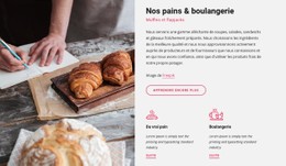 Page HTML Pour Nos Pains Et Boulangerie