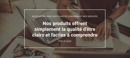 Analyse De La Qualité Des Produits Modèle CSS De Base