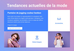 Tendances De La Mode Actuelles - Modèle De Page HTML