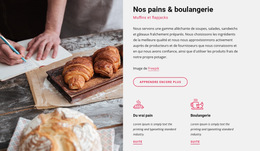 Nos Pains Et Boulangerie - Modèle Web