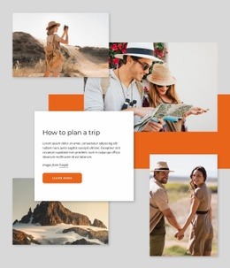 How to plan a trip - Html Code Example by Nicepage