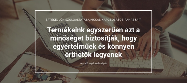 Termékminőségi elemzések HTML Sablon